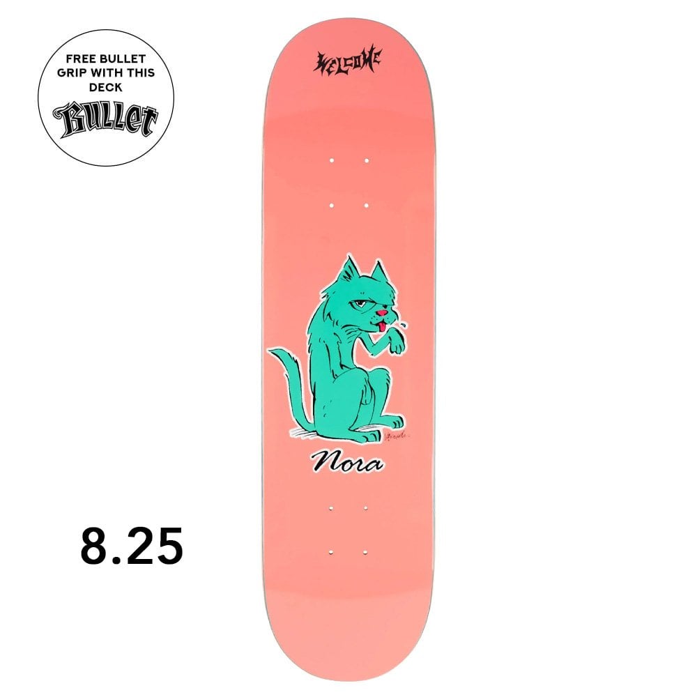 Nora Vasconcellos Feral Skateboard Deck - Pink