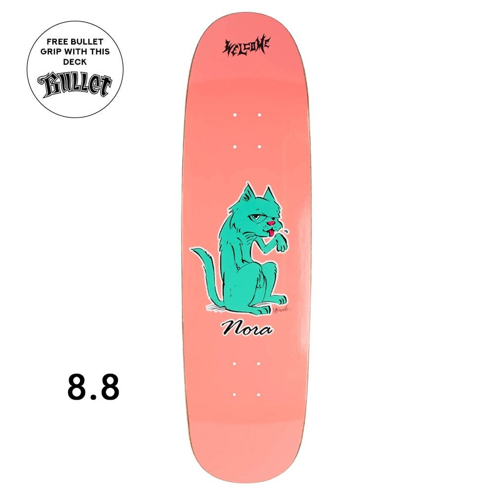 Nora Vasconcellos Feral Skateboard Deck - Pink