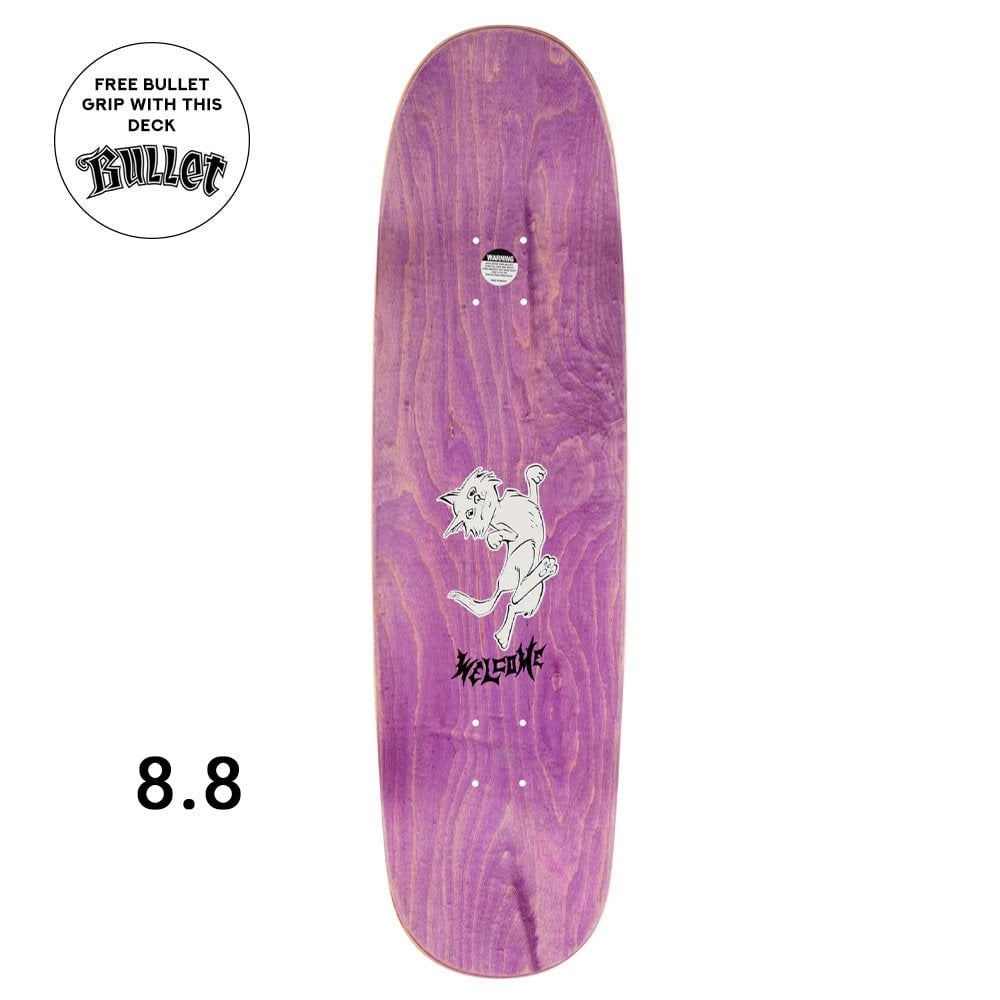 Nora Vasconcellos Feral Skateboard Deck - Pink