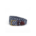 Multi Coloured Web Belt - Blue/Nvy/Wht