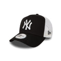 9FORTY New York Yankees Clean A-Frame Trucker Cap - Black/White