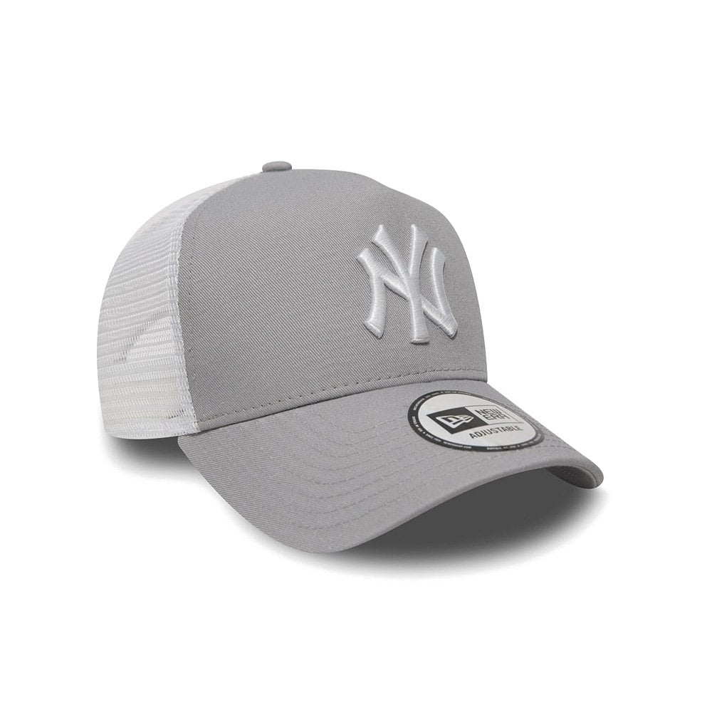 9FORTY New York Yankees Clean A-Frame Trucker Cap - Grey/White