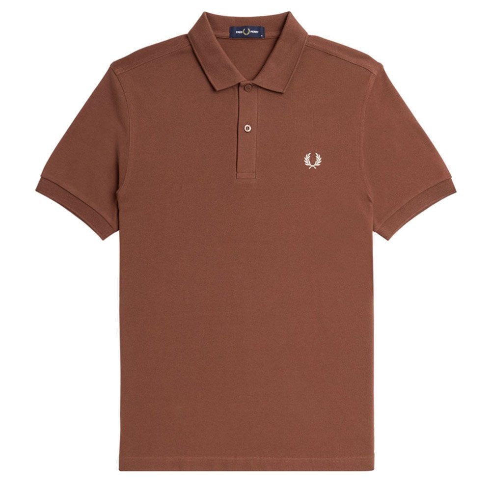 Plain Polo Shirt - Whbrn/Prrdge