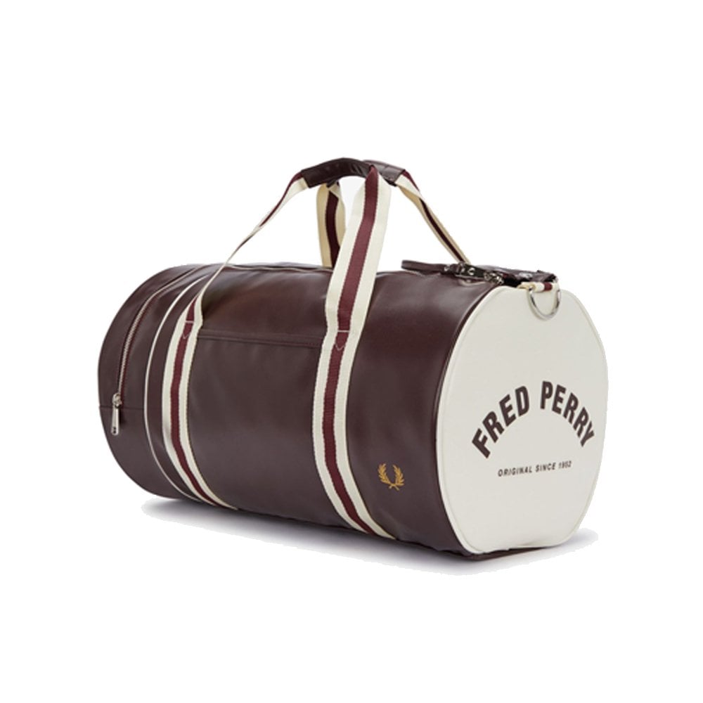 Classic Barrel Bag - Oxblood/Ecru