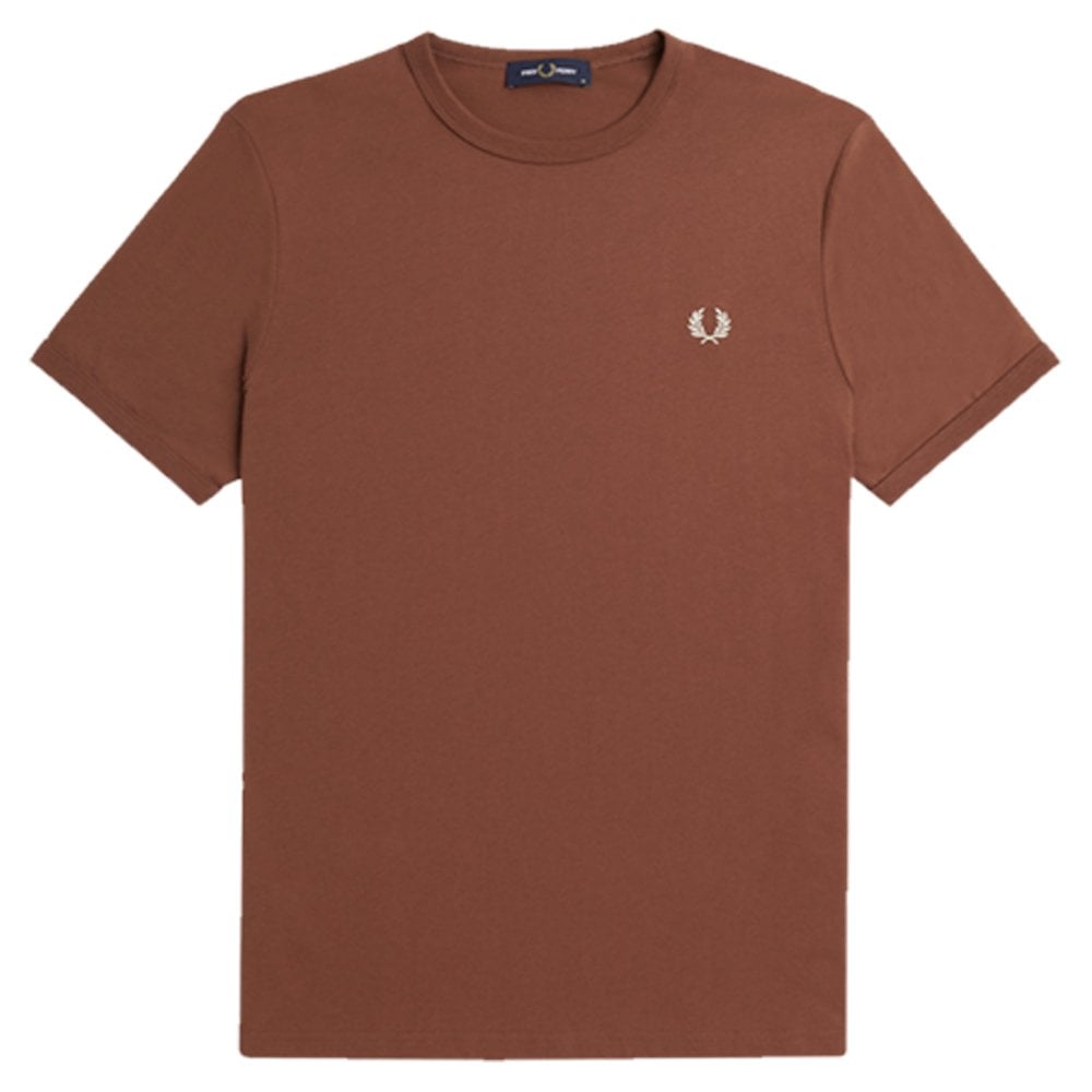 Ringer T-Shirt - Whisky Brown