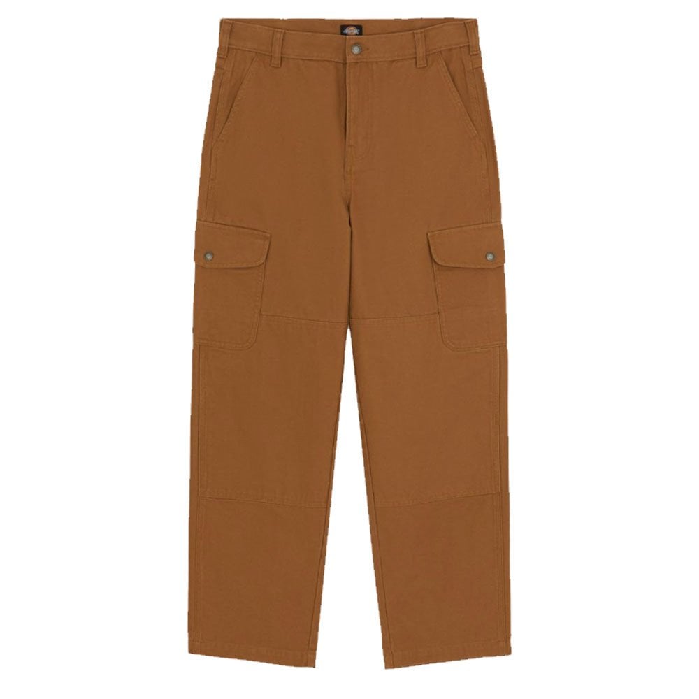 Duck Canvas Cargo Trousers - Brown Duck