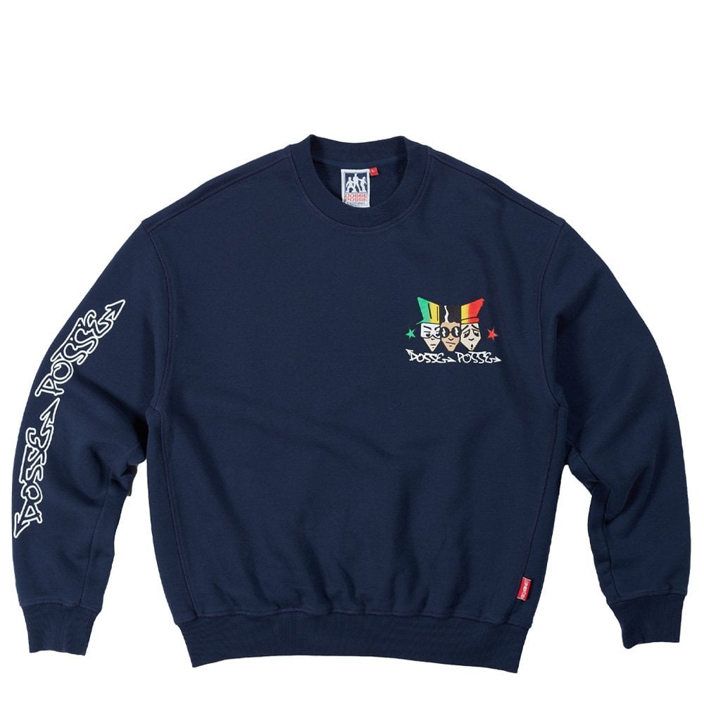 3 Heads Crewneck Sweatshirt - Indigo Navy