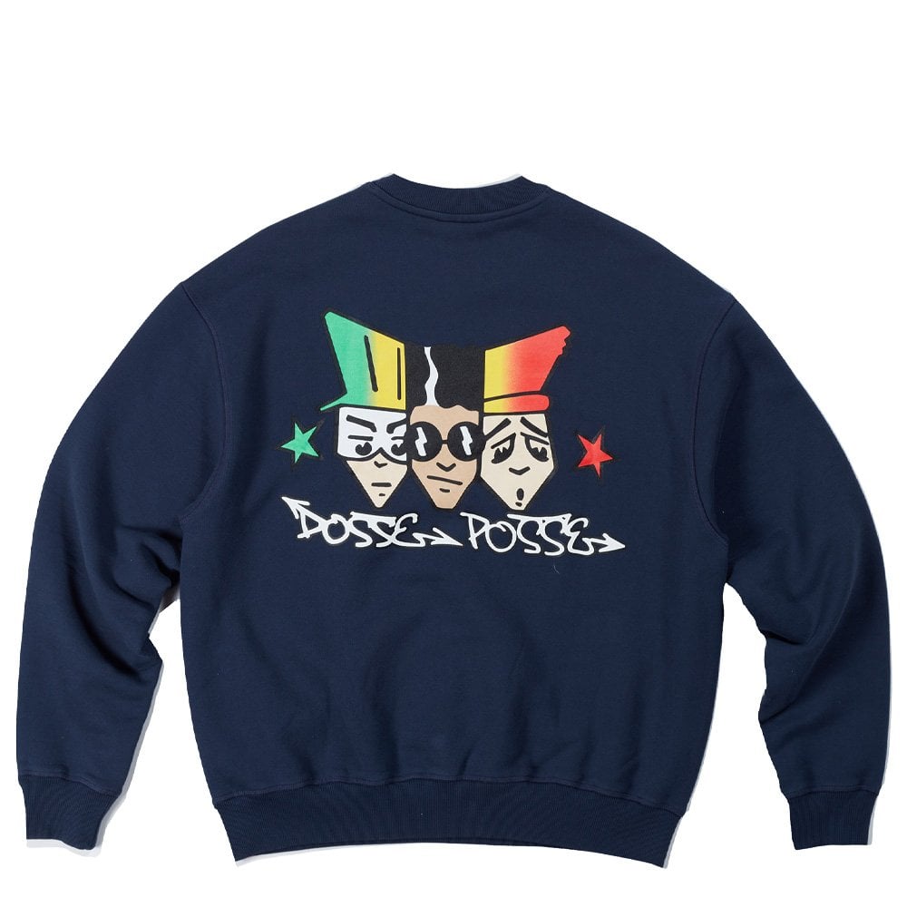 3 Heads Crewneck Sweatshirt - Indigo Navy
