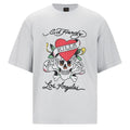 Love Kills Slowly Diamante T-Shirt - Grey