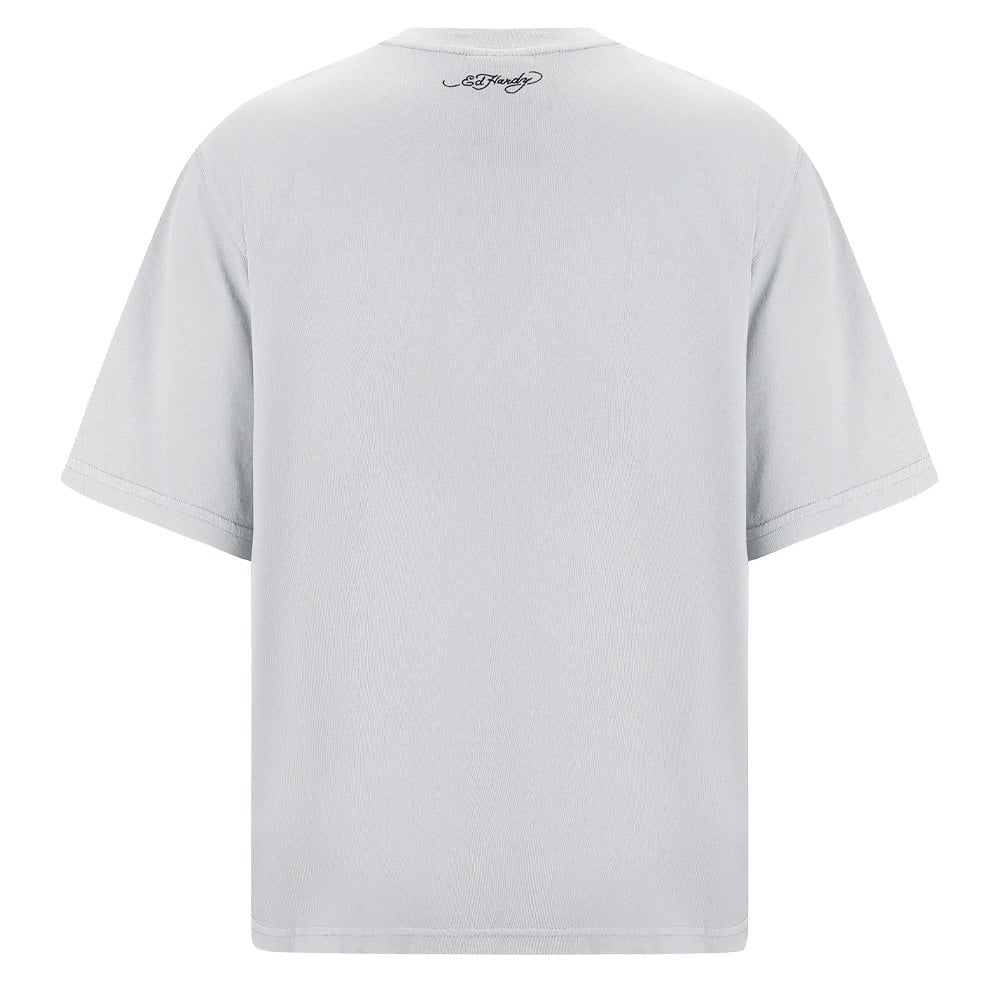 Love Kills Slowly Diamante T-Shirt - Grey