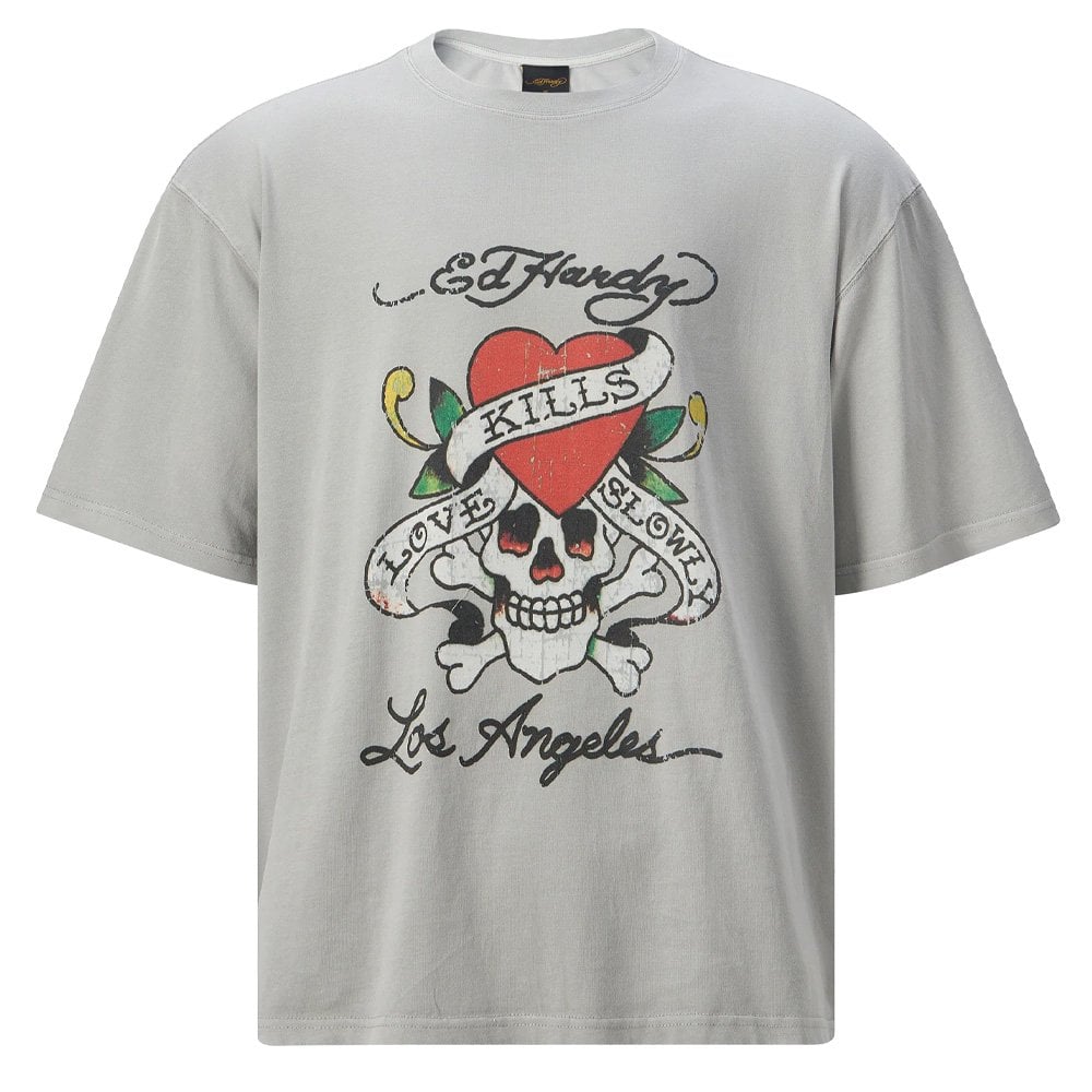 Love Kills Slowly T-Shirt - Washed Grey