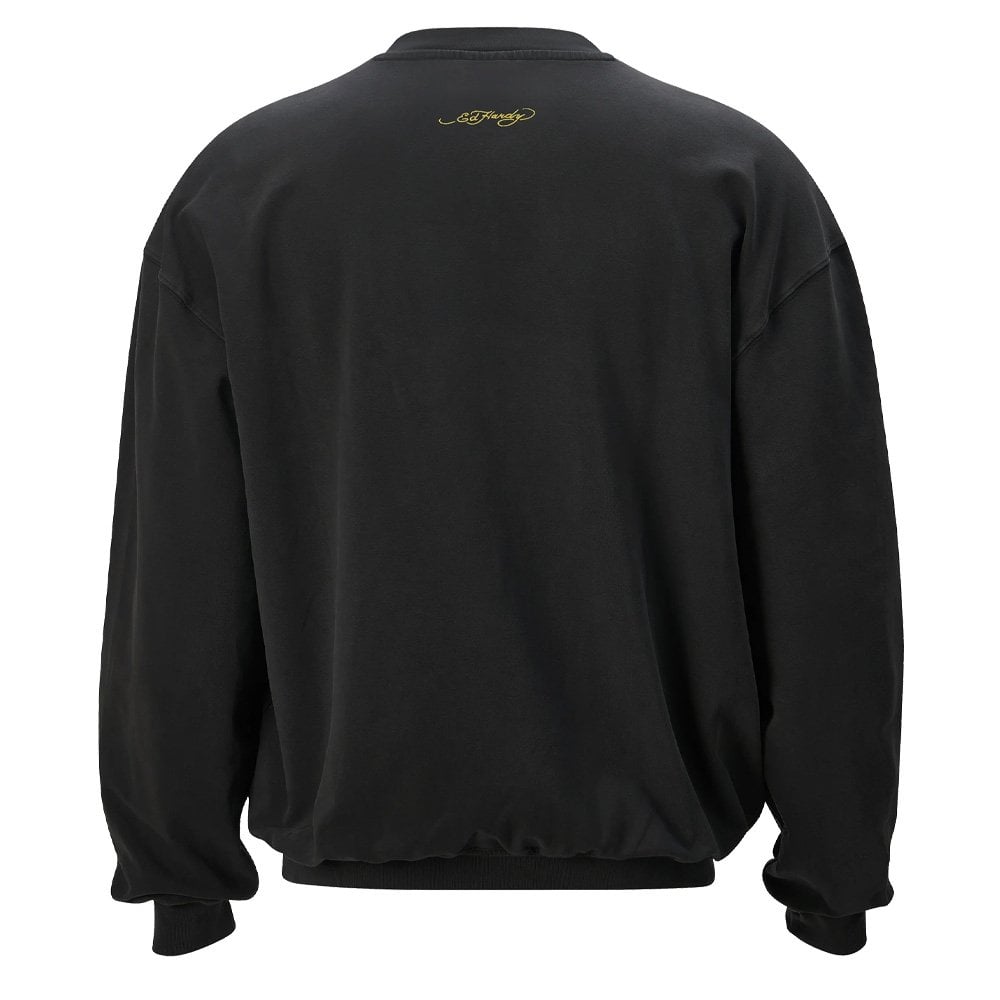 Tiger-Vintage Roar Crewneck Sweatshirt - Black