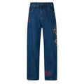 Battle Dragon Tattoo Baggy Jeans - Indigo