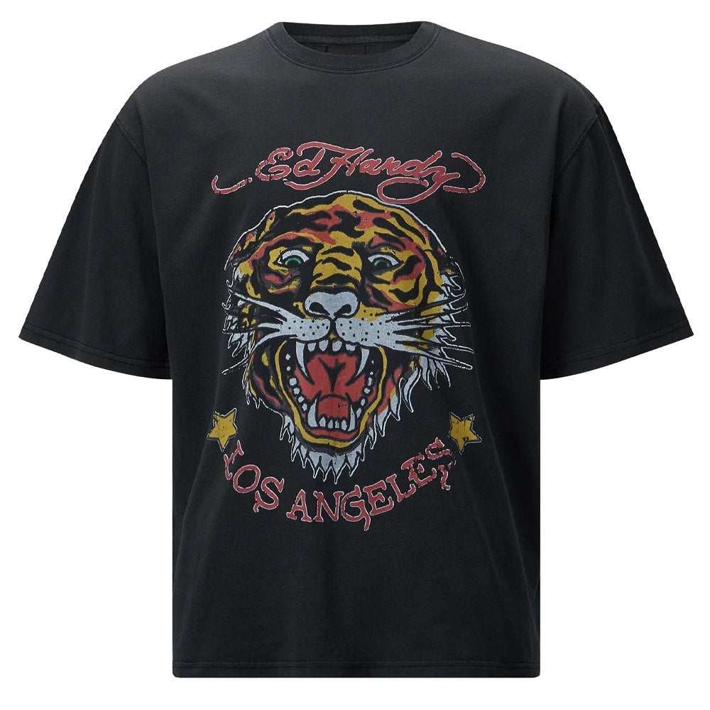 LA Tiger Vintage T-Shirt - Black