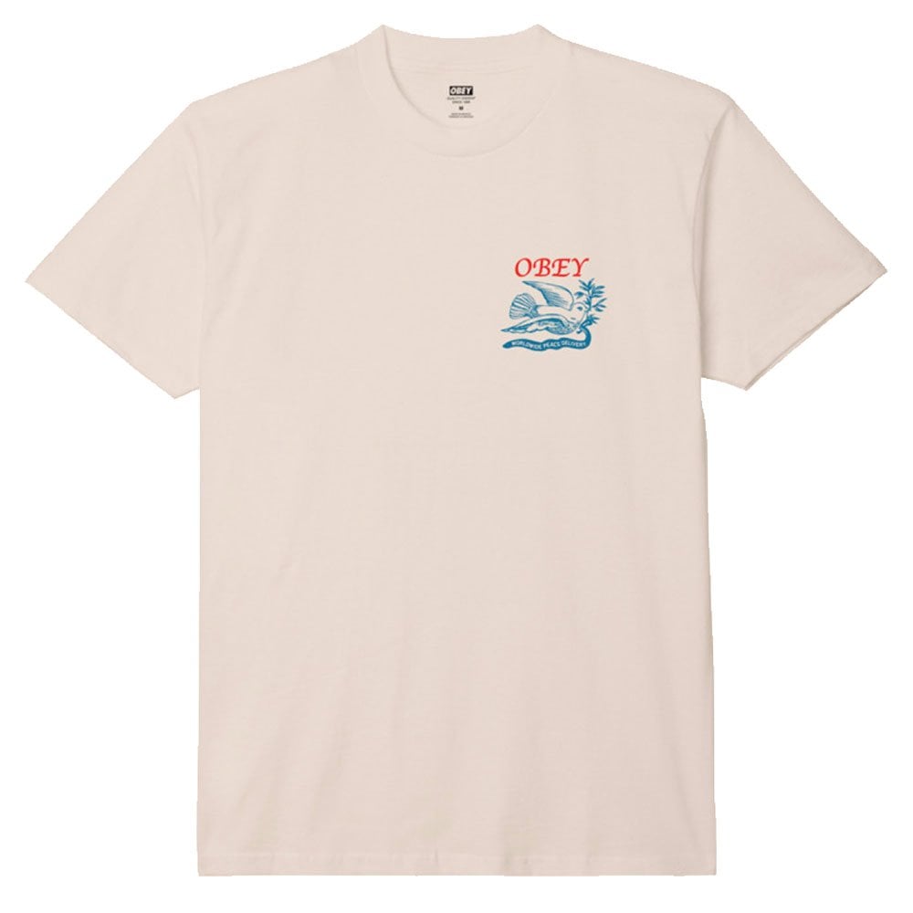 Peace Delivery Dove T-Shirt  - Cream