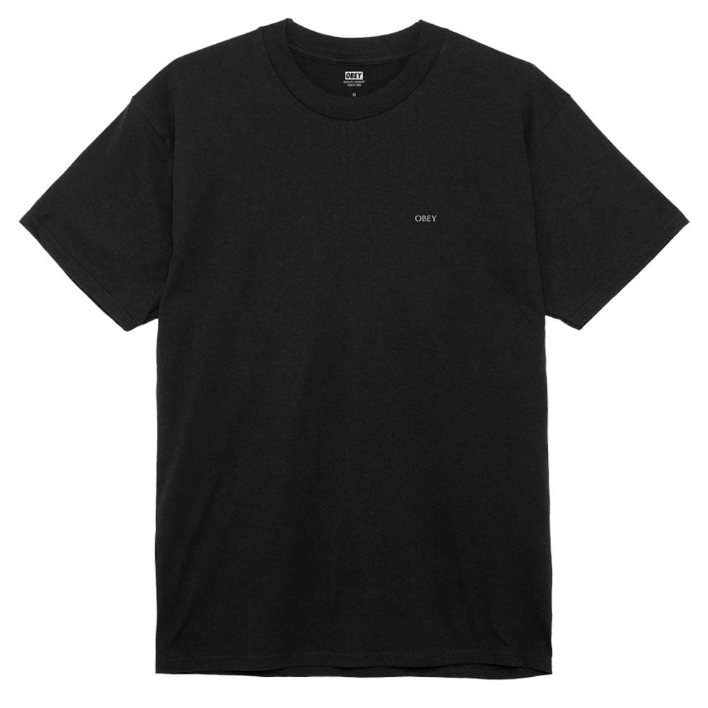 Geometric Power Canvas T-Shirt - Black