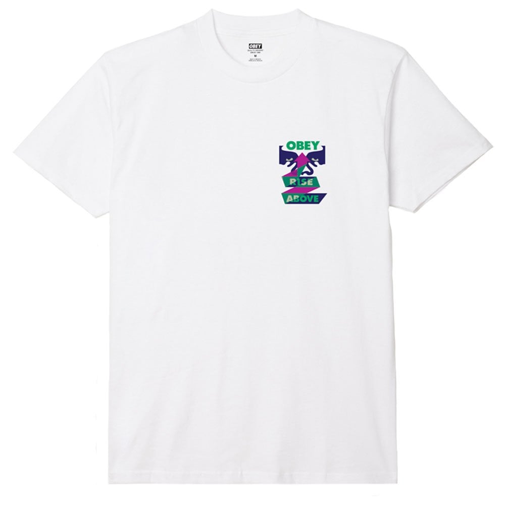Rise Above Ribbon T-Shirt  - White