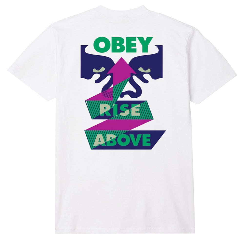 Rise Above Ribbon T-Shirt  - White