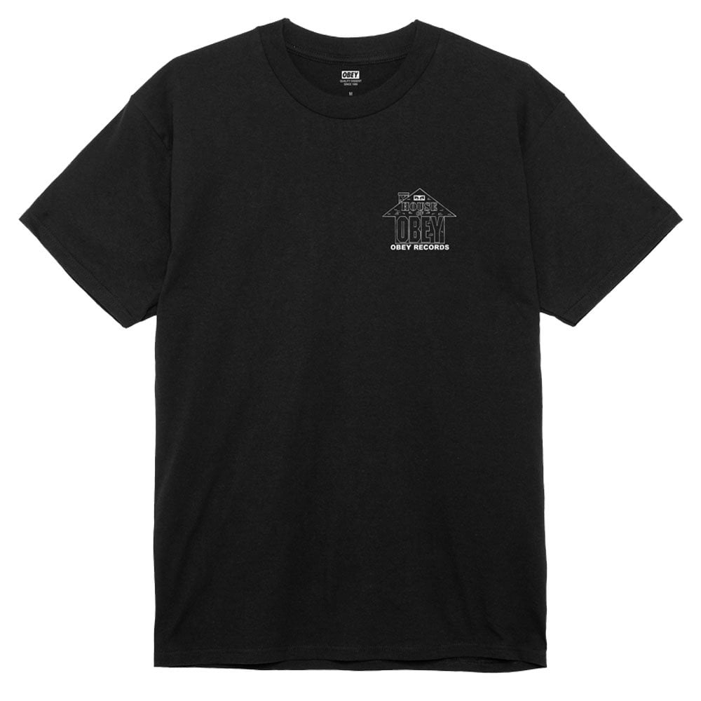 House Records T-Shirt  - Black