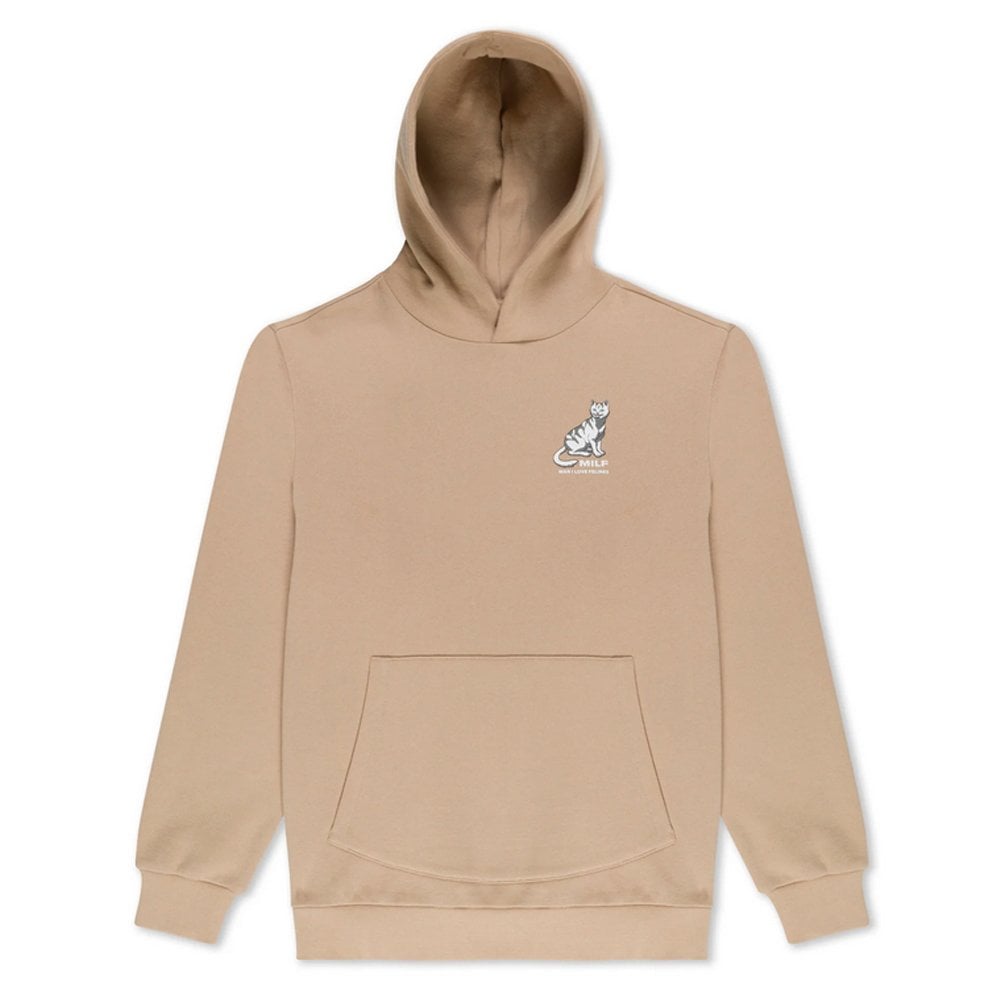 Man I Love Felines Hoodie - Almond
