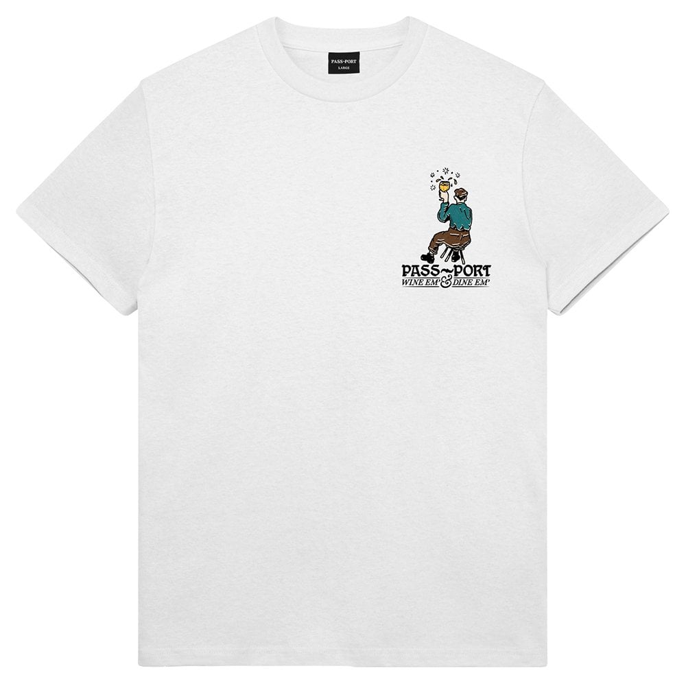 Wine Em' Tee - White