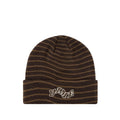 College Wave Cuff Beanie - Brown