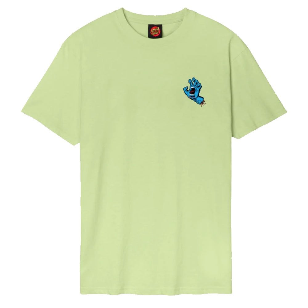 Screaming Hand Chest T-Shirt - Matcha