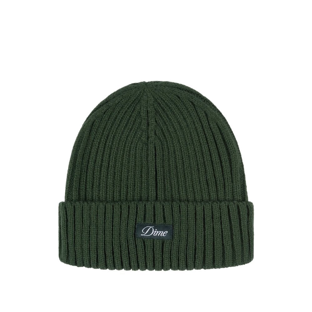 Cursive Fold Beanie - Forest