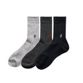 Basic Crew Sock - Grey/Gry/Blk