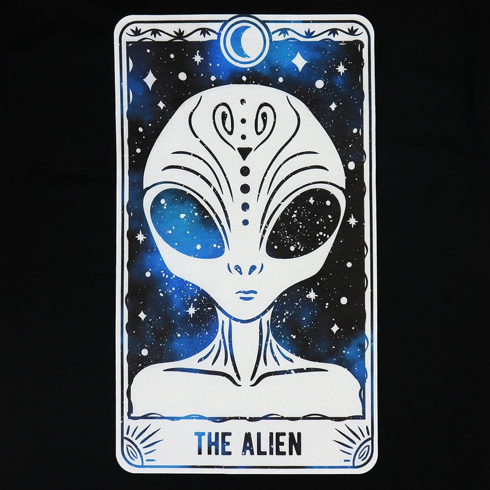 Alien Tarot T-Shirt  - Black