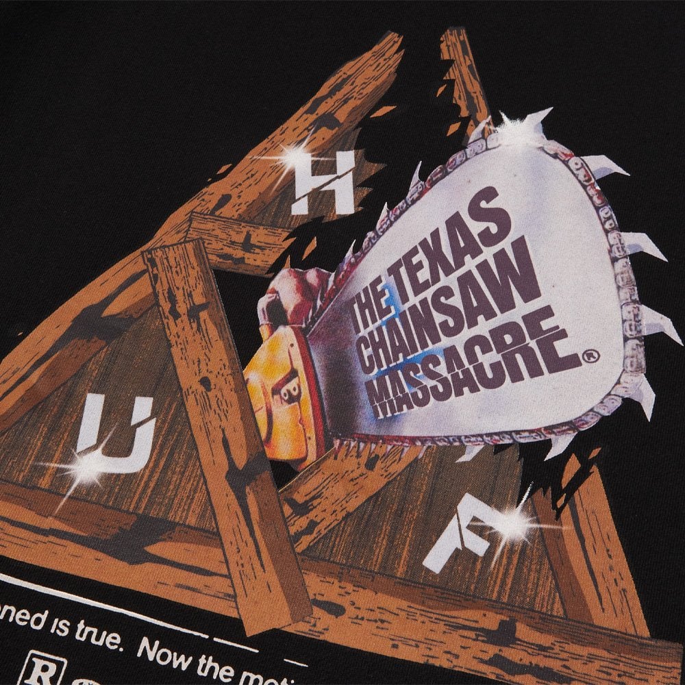 Chainsaw Triple Triangle Hoodie - Black