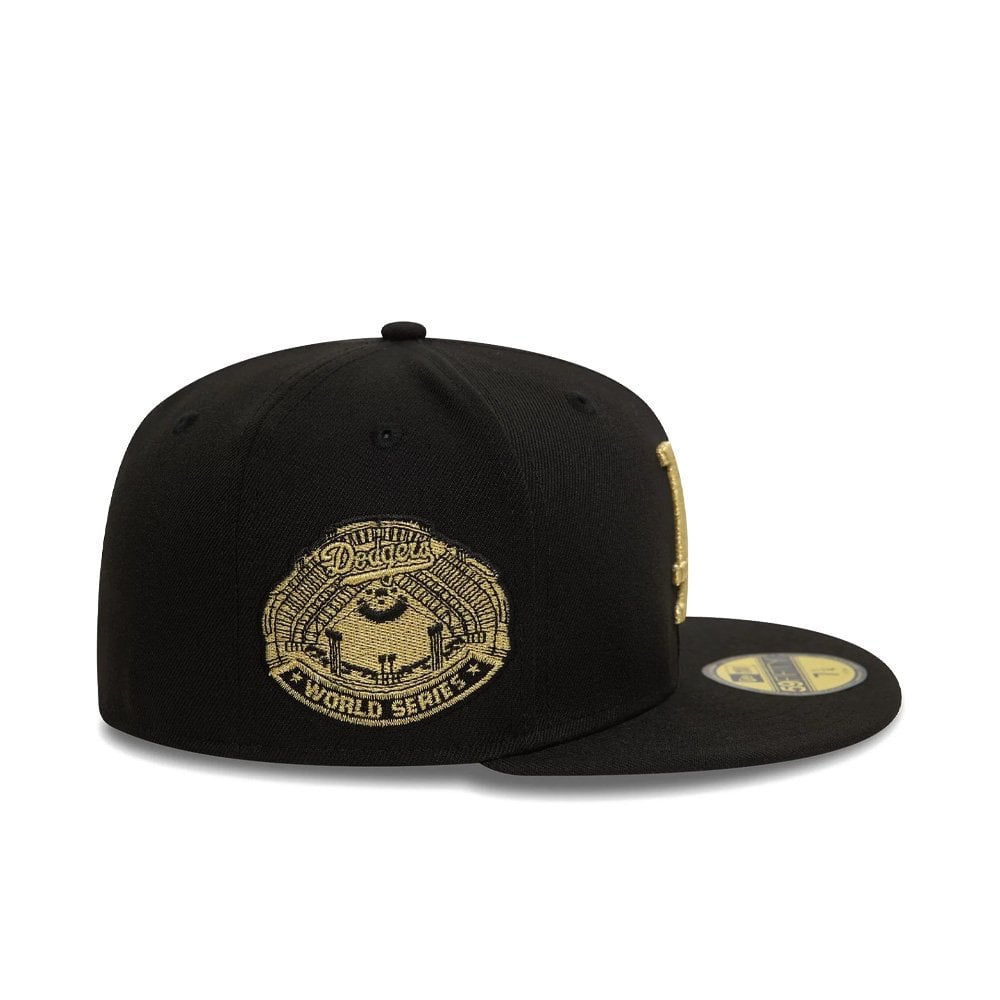 Cooperstown Metallic 59FIFTY Fitted Cap - Blk/Gold La