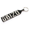 Beaded Keyring - Black/White