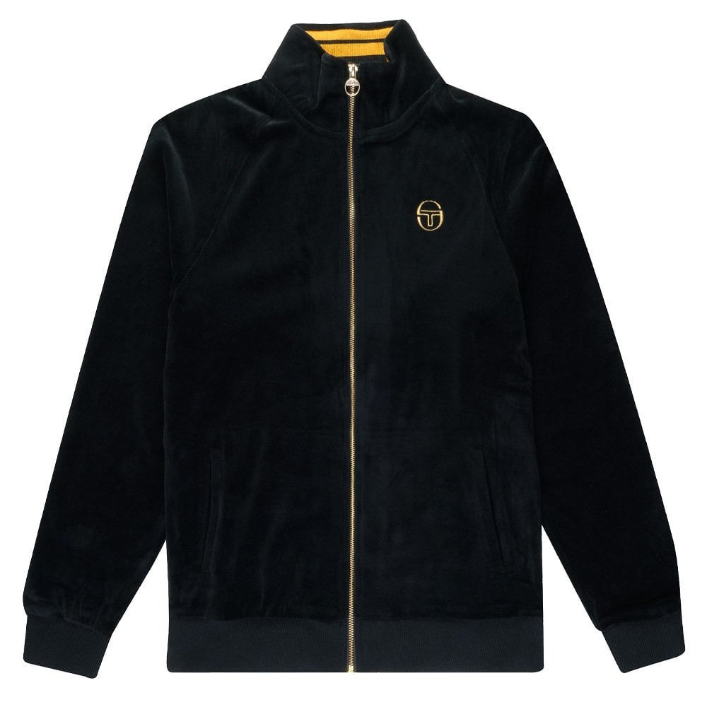 Court Velour Track Top - Black