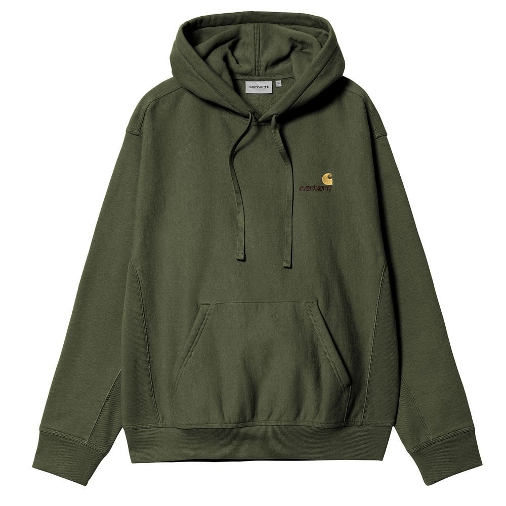 Hooded American Script Sweatshirt - Tarragon