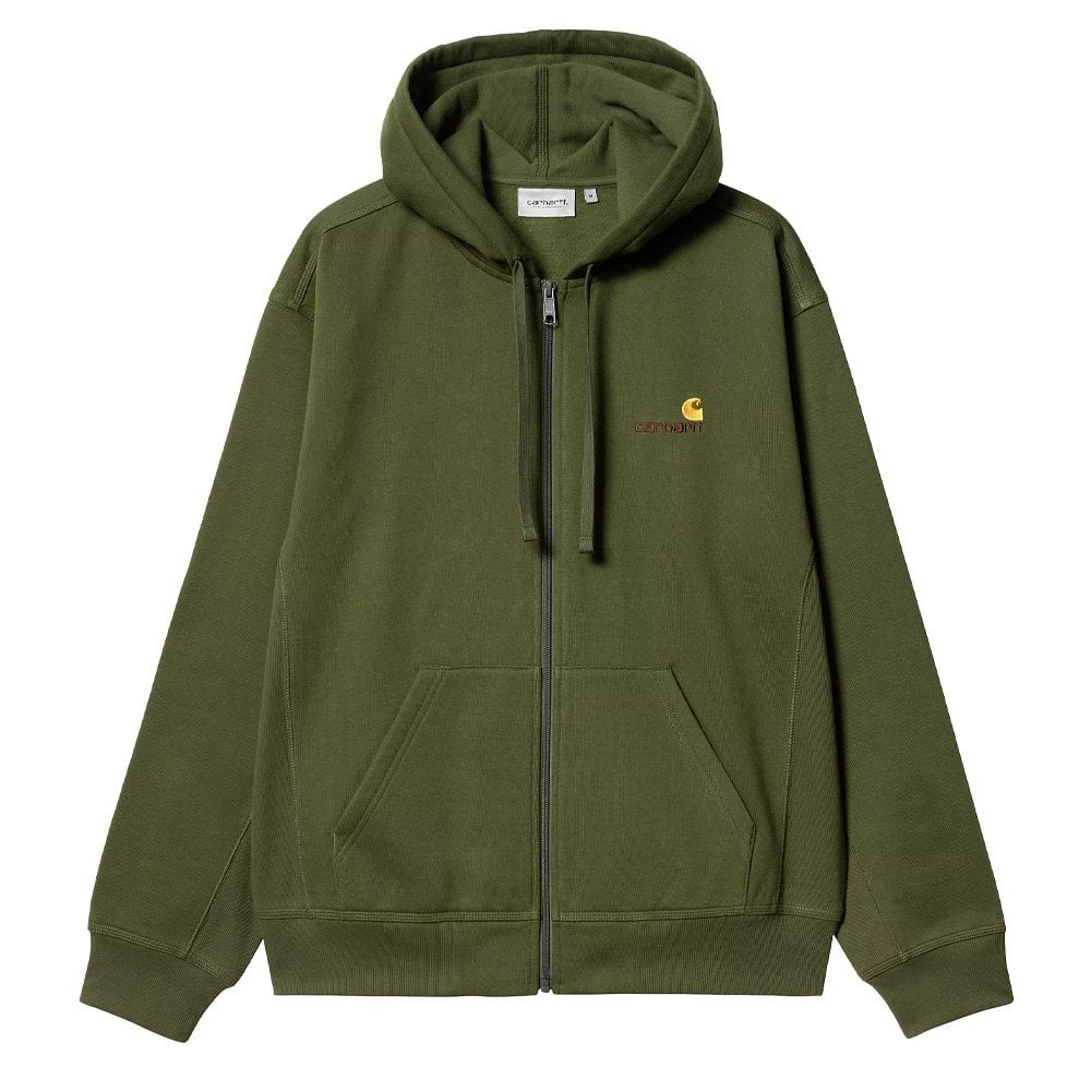 Hooded American Script Jacket - Tarragon