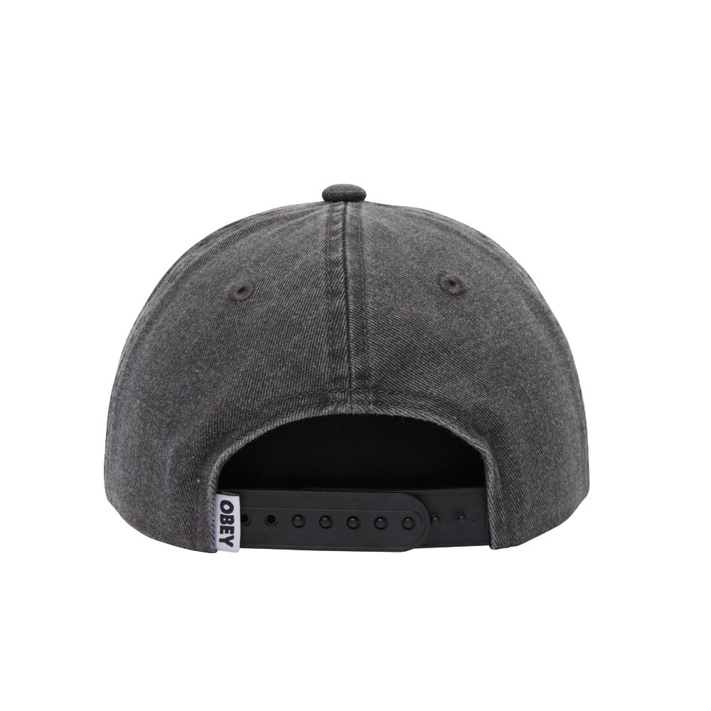 Pigment Posse 6 Panel Snapback Cap - Black