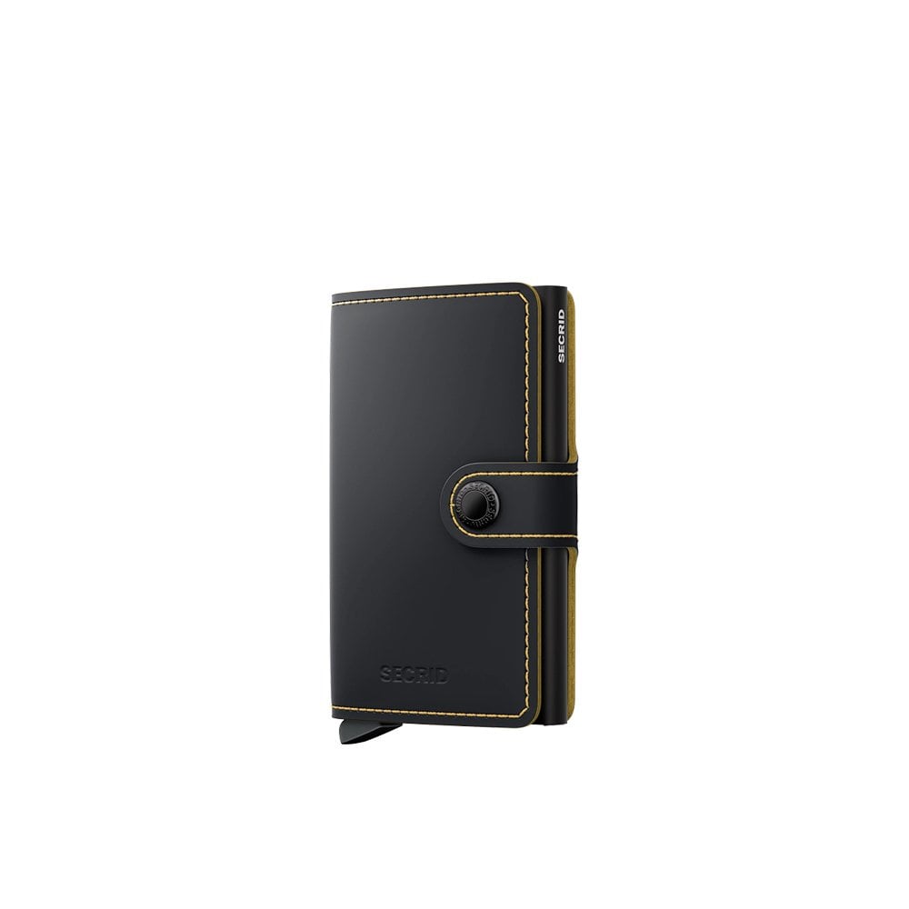 Mini Wallet Matte - Black/Ochre