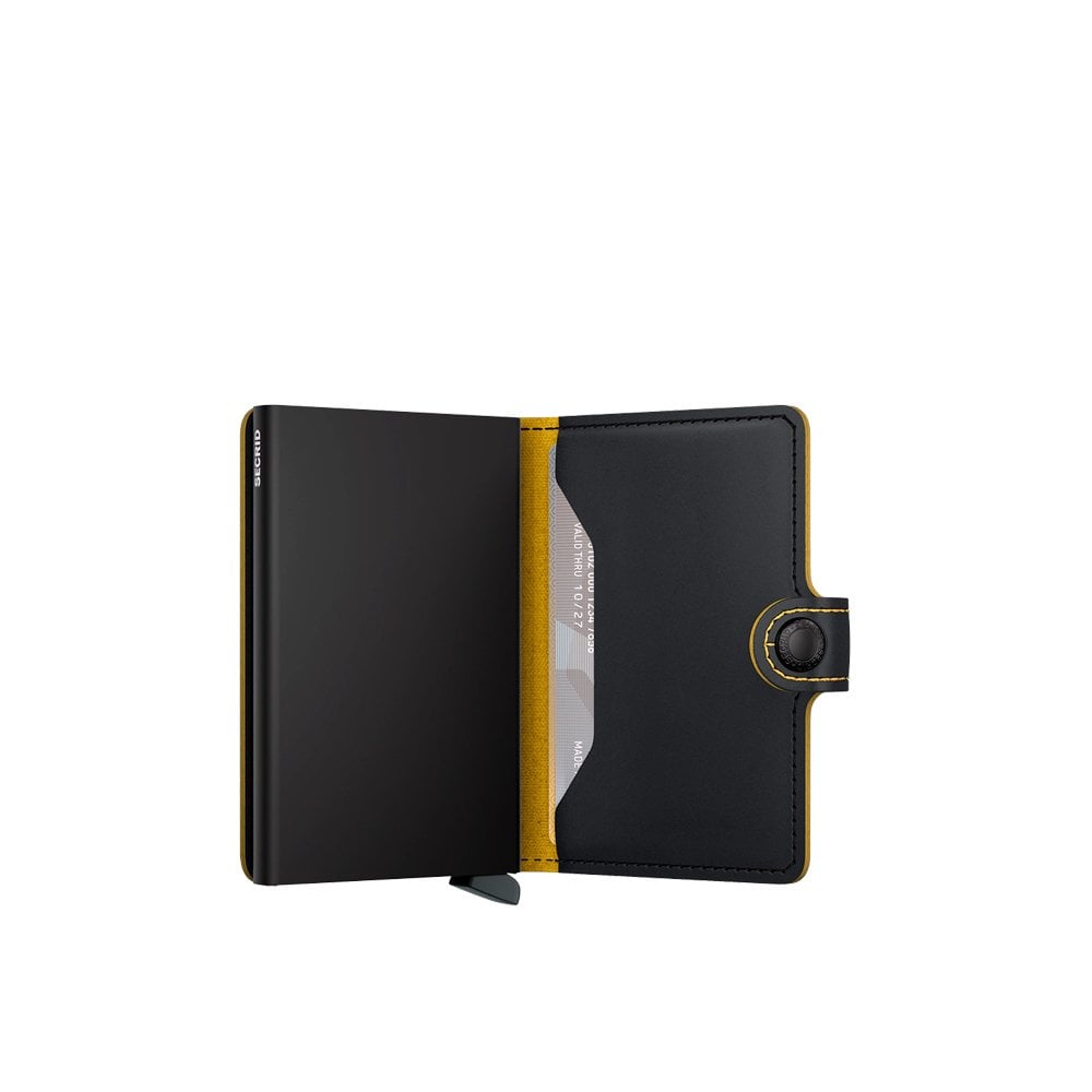 Mini Wallet Matte - Black/Ochre