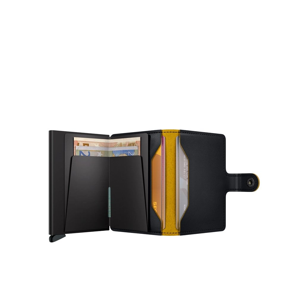Mini Wallet Matte - Black/Ochre