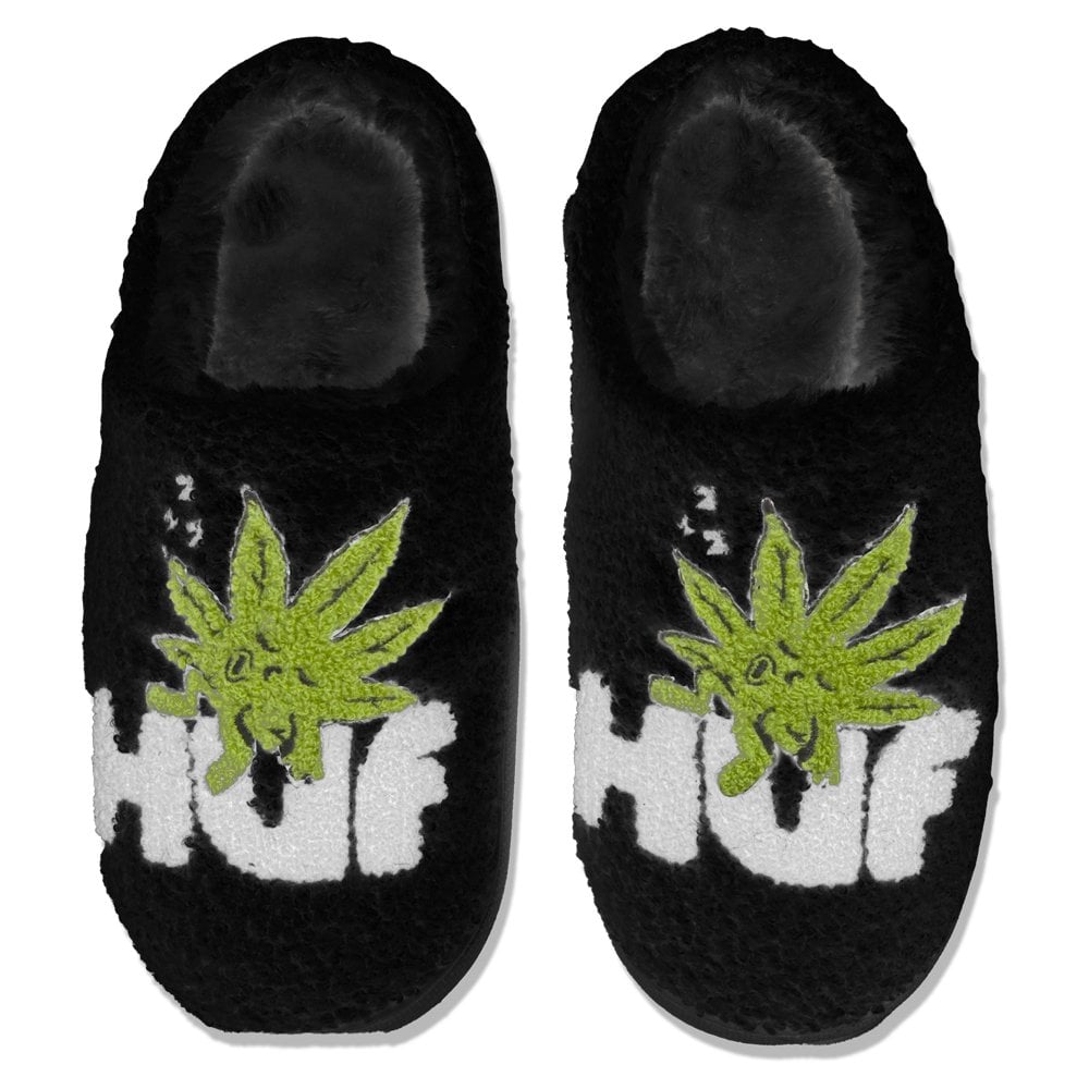 Fuzzy Slippers - Black