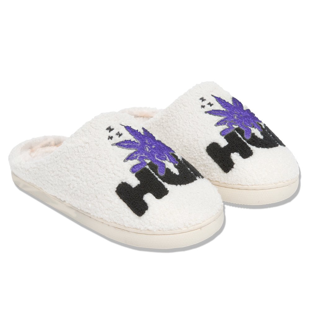 Fuzzy Slippers - Cream