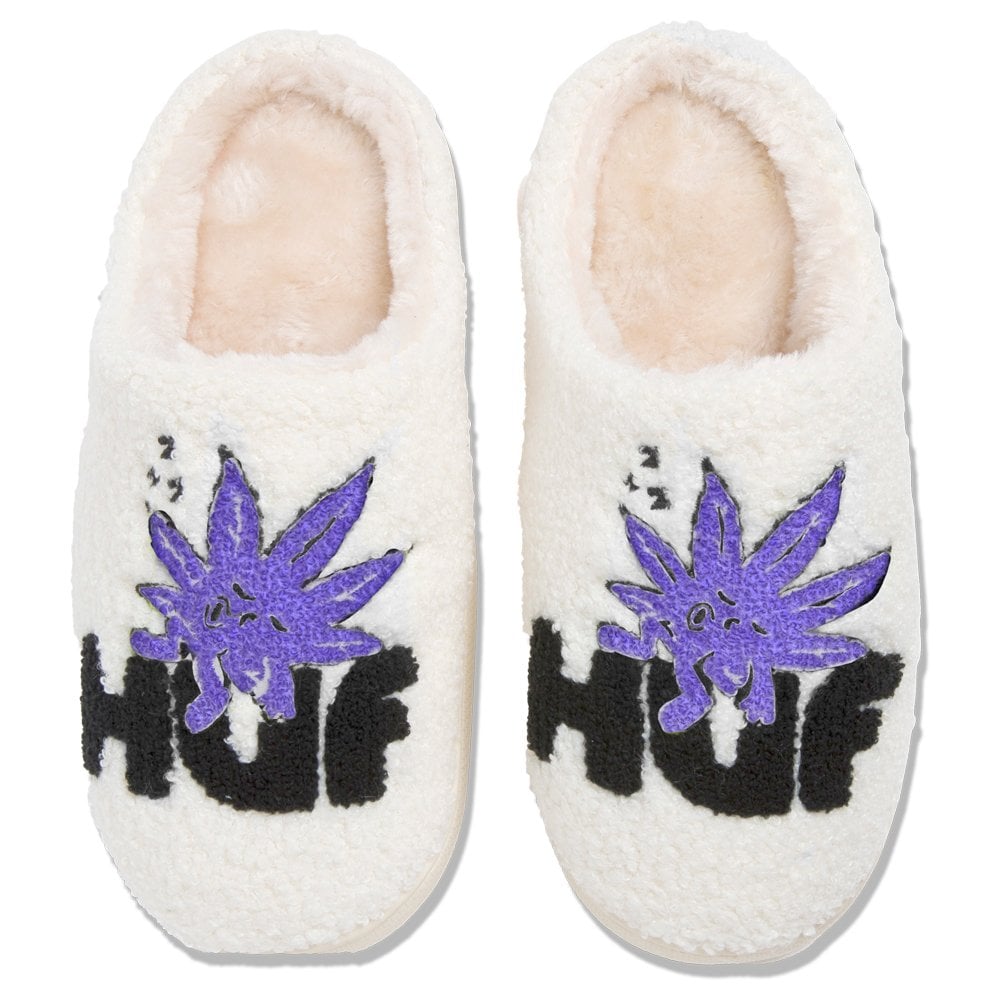 Fuzzy Slippers - Cream