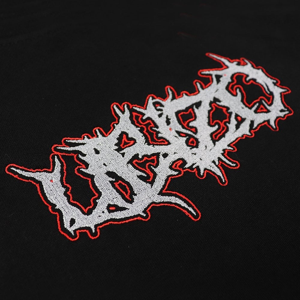 Alloy Embroidered Hood - Black