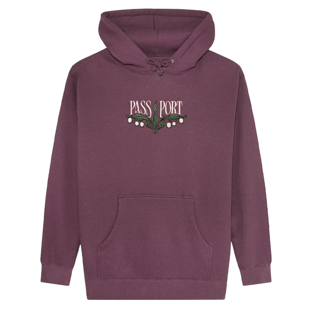 Lily Of The Valley Hoodie - Washed Berry