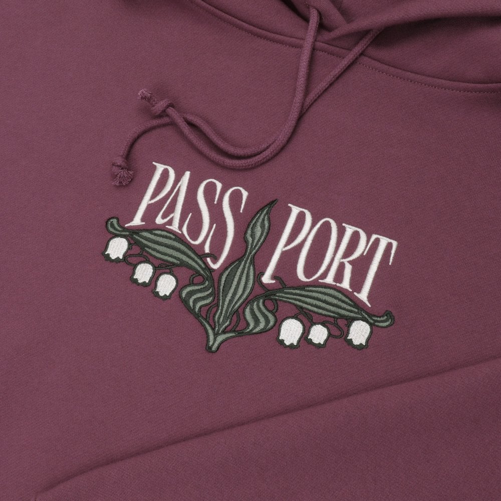 Lily Of The Valley Hoodie - Washed Berry