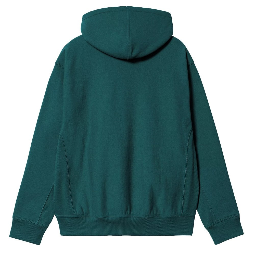 Hooded American Script Jacket - Malachite