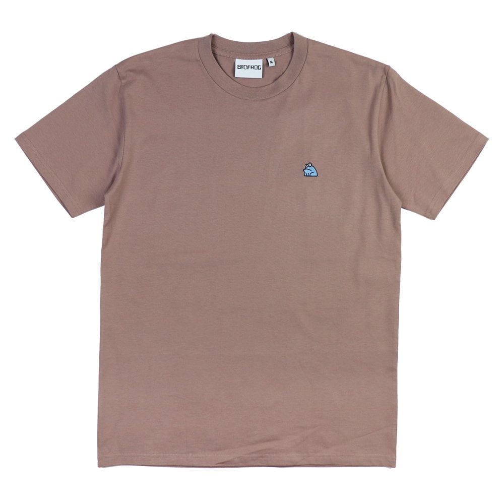 Sad Mini Embroidered T-Shirt - Hazy Pink