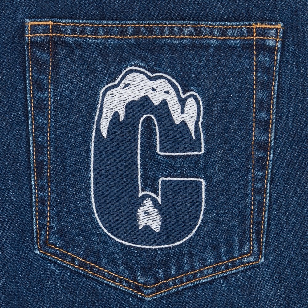 Rhinestone Running Dog Pant  - Indigo