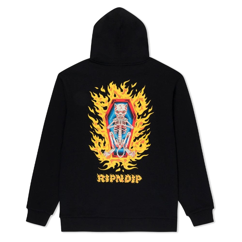 Burn In Heck Hoodie - Black